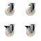 Service Caster 5'' Nylon Wheel Swivel Top Plate Caster Set with 2 Posi Brakes, 4PK SCC-20S514-NYS-2-PLB-2 - alternate 1